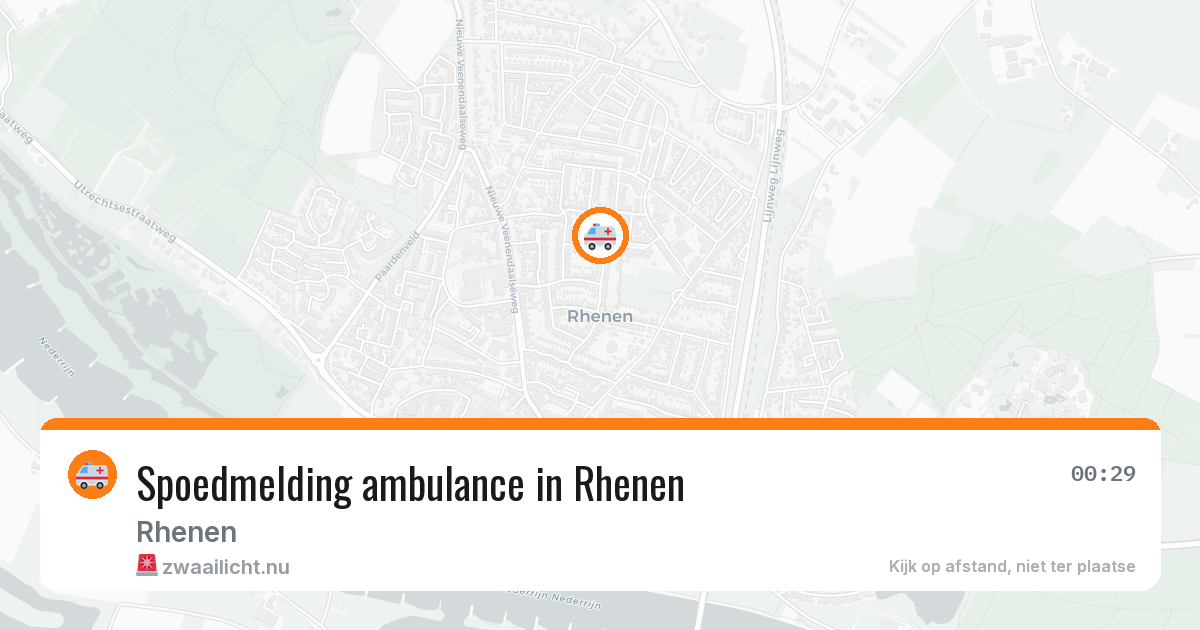 Spoedmelding ambulance in Rhenen — 16 jan 2026