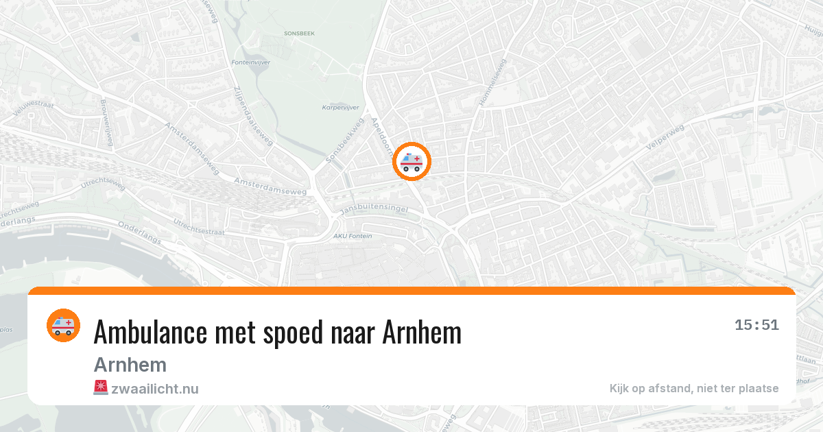 Ambulance met spoed naar Arnhem — 28 feb 2026 | 🚨 Zwaailicht.nu