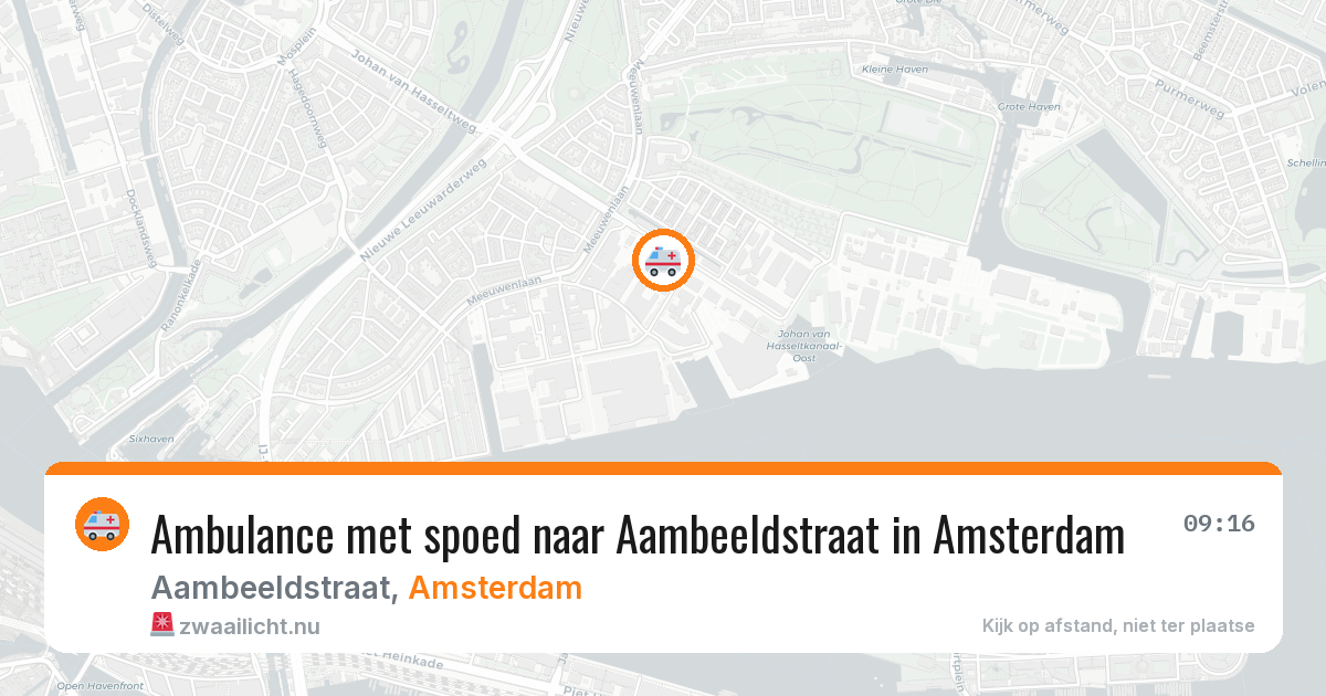 Ambulance met spoed naar Aambeeldstraat in Amsterdam — 27 jul 2026