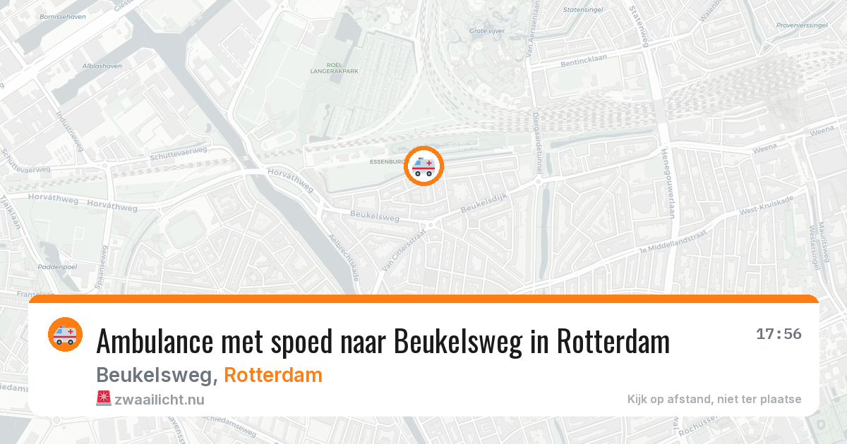 Ambulance met spoed naar Beukelsweg in Rotterdam — 12 jul 2026
