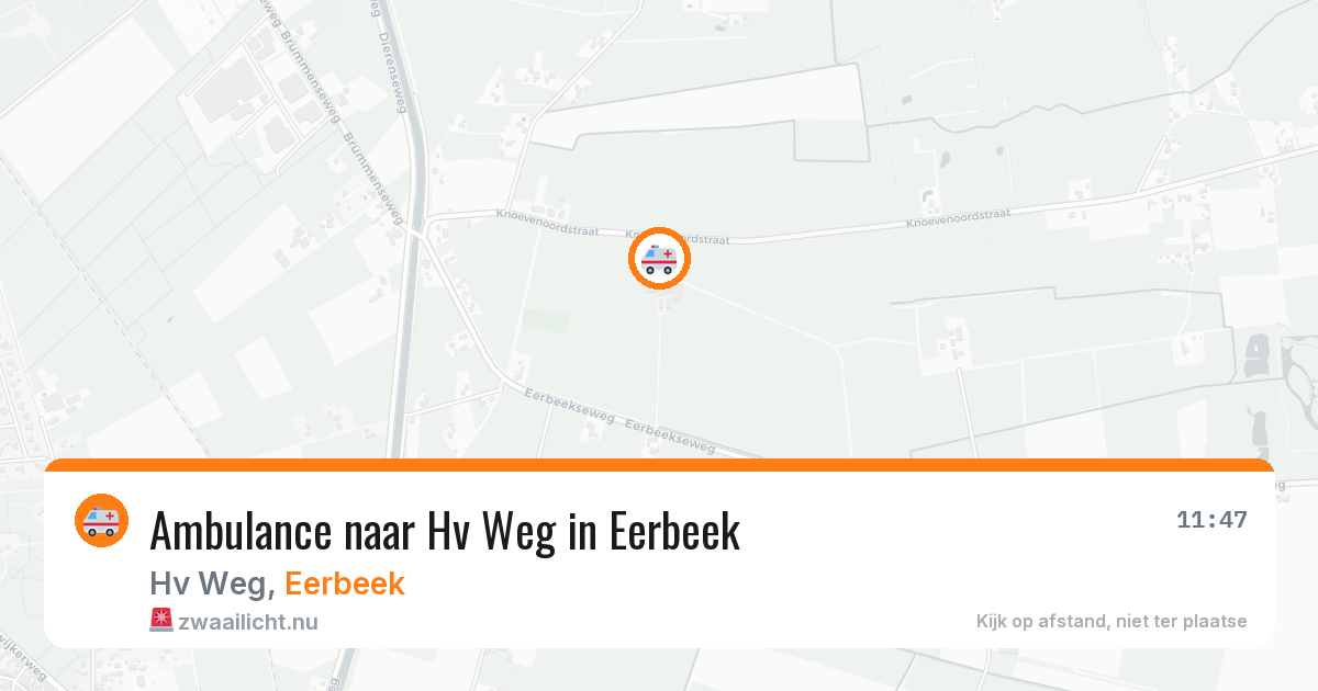 Ambulance naar Hv Weg in Eerbeek — 20 mrt 2026