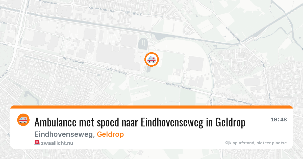 Ambulance met spoed naar Eindhovenseweg in Geldrop — 10 apr 2026