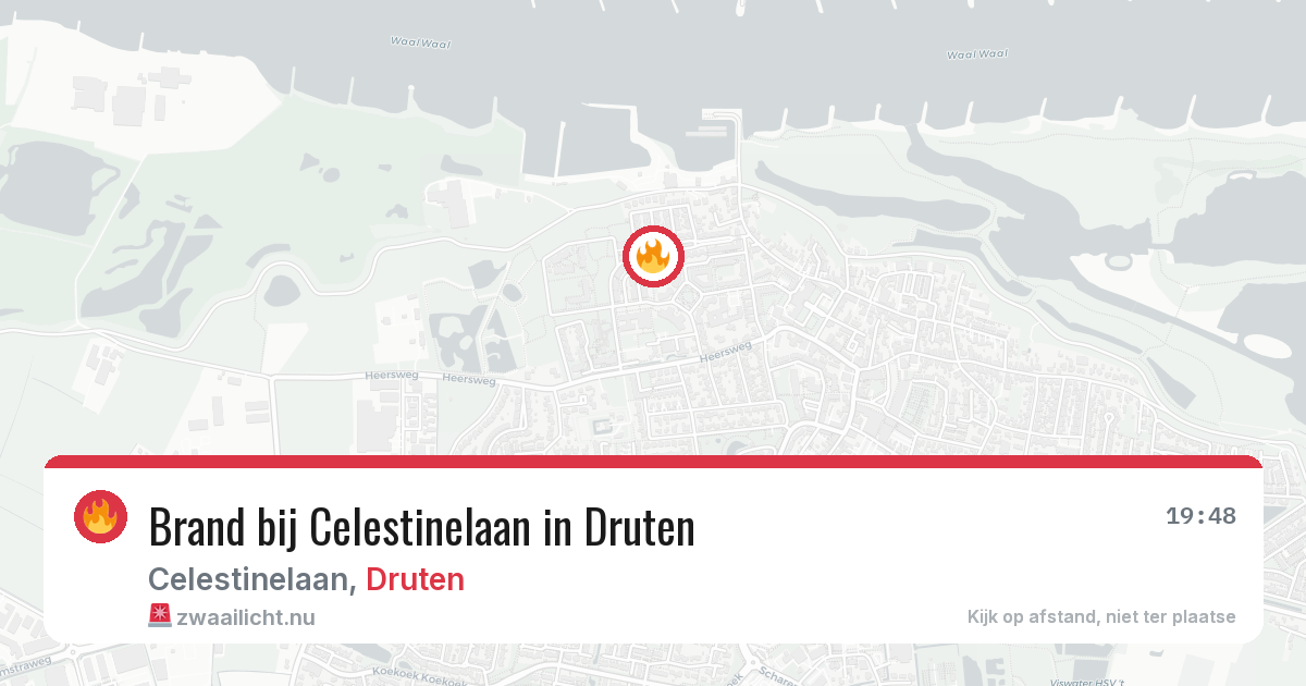 Brand bij Celestinelaan in Druten — 12 jul 2026