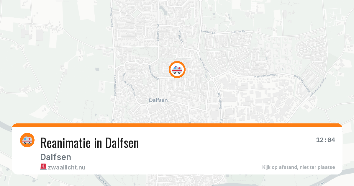 Reanimatie in Dalfsen — 20 mei 2026