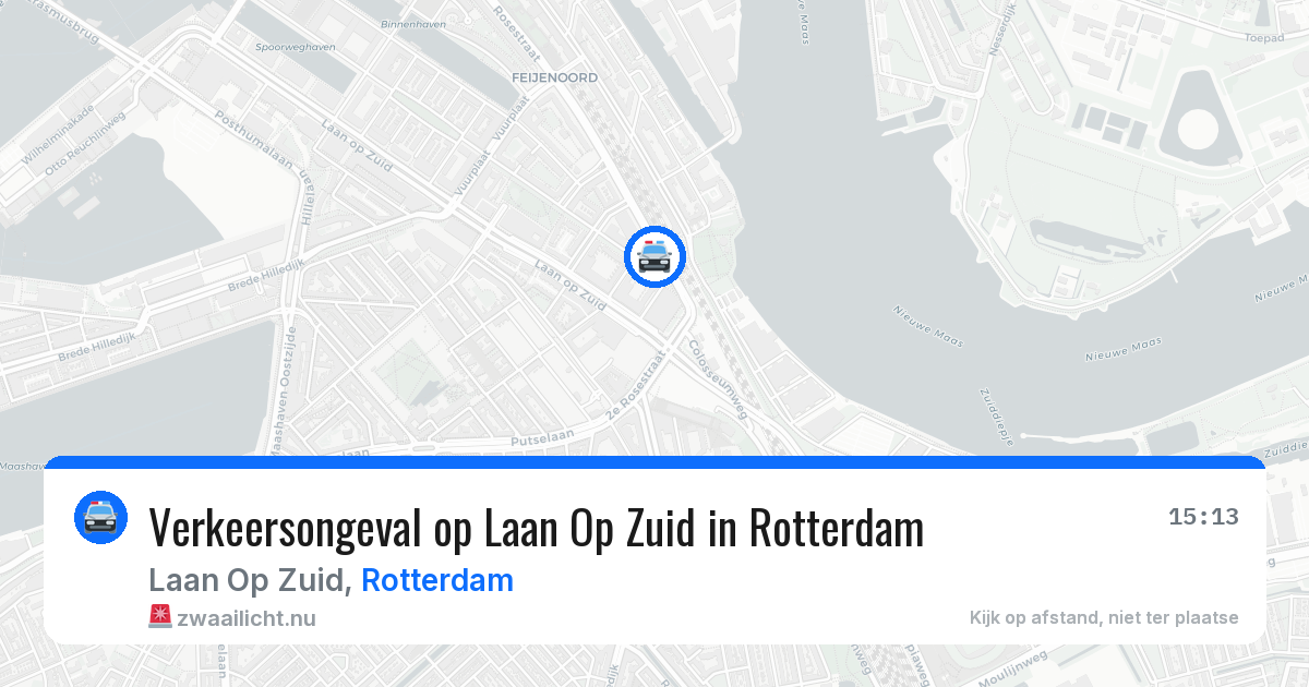 Verkeersongeval op Laan Op Zuid in Rotterdam — 4 jun 2026