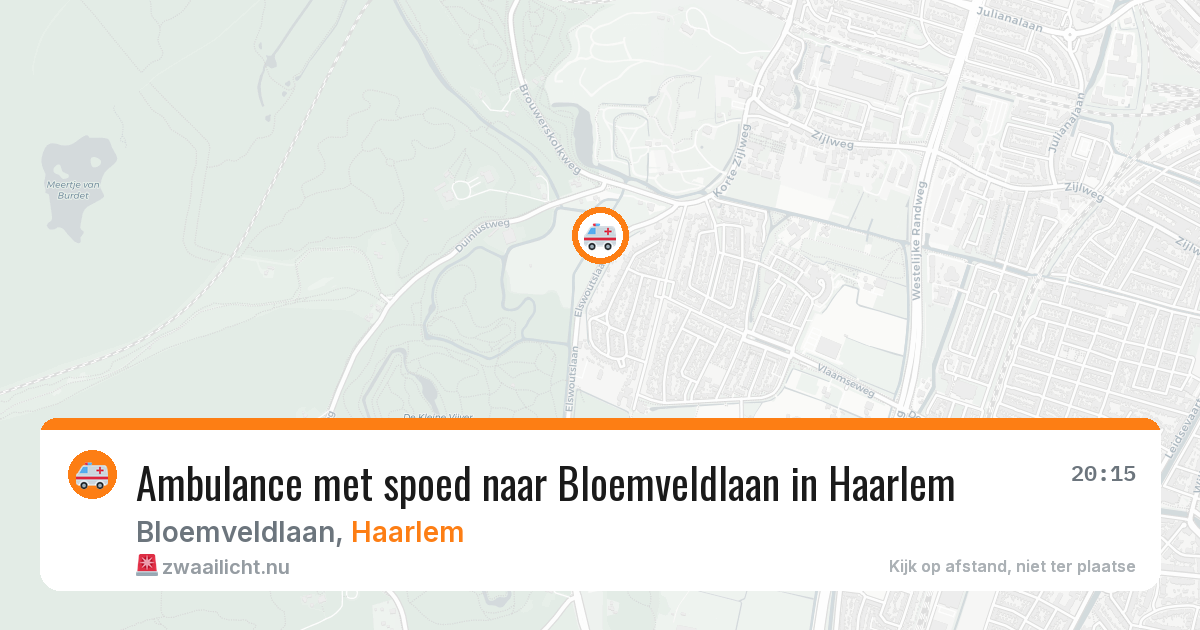 Ambulance met spoed naar Bloemveldlaan in Haarlem — 9 jul 2026