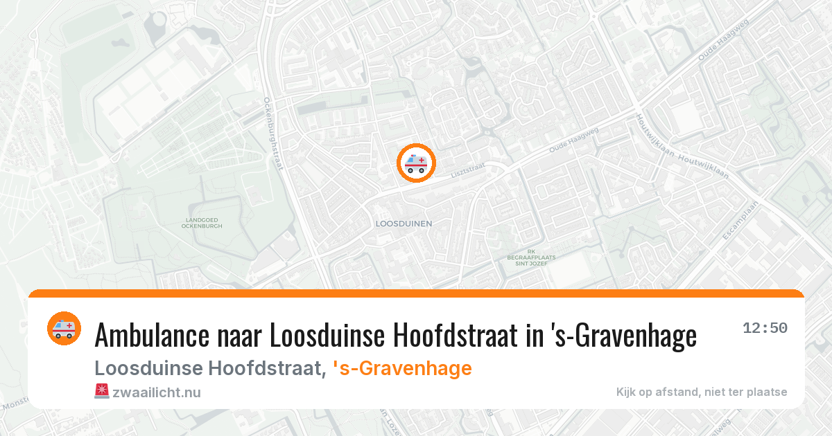 Ambulance naar Loosduinse Hoofdstraat in 's-Gravenhage — 20 mrt 2026