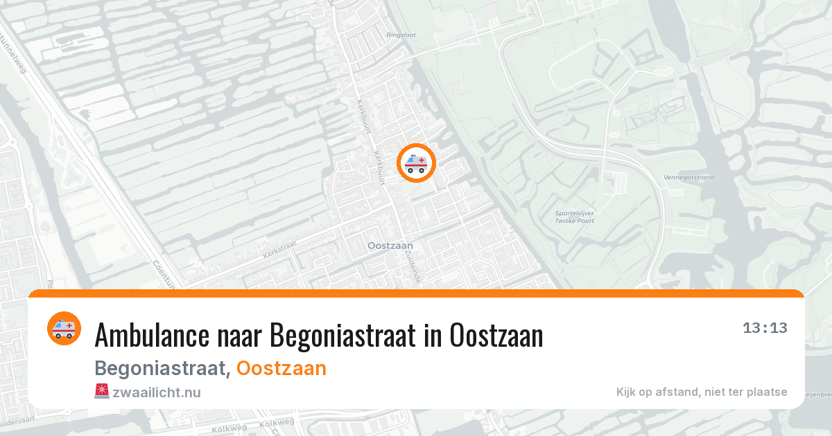Ambulance naar Begoniastraat in Oostzaan — 17 jul 2026