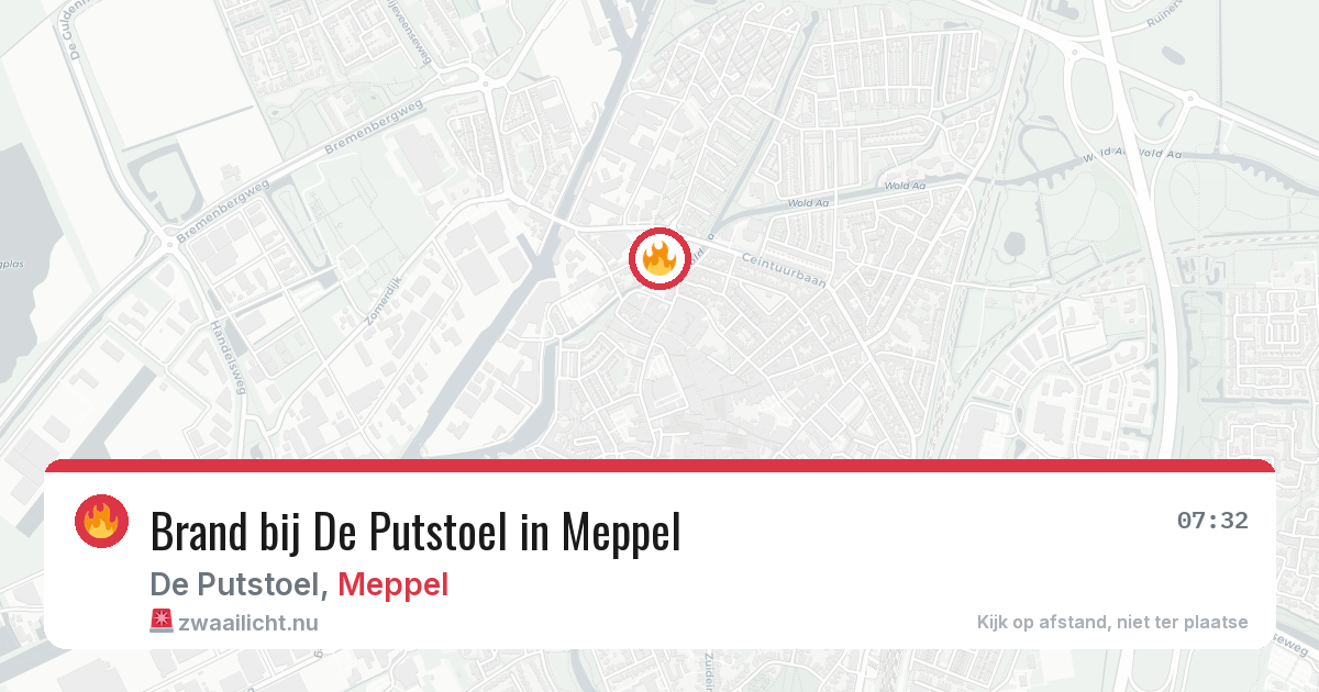 Brand bij De Putstoel in Meppel — 6 mei 2026