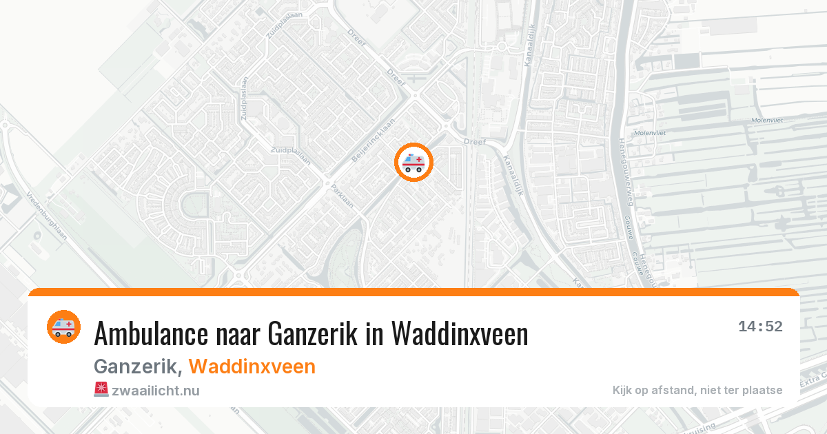 Ambulance naar Ganzerik in Waddinxveen — 8 mrt 2026