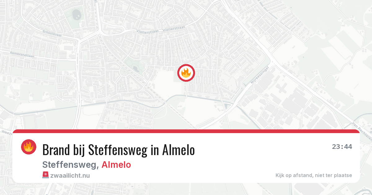 Brand bij Steffensweg in Almelo — 14 jul 2026
