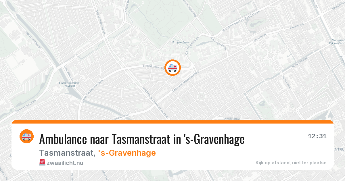 Ambulance naar Tasmanstraat in 's-Gravenhage — 14 jul 2026