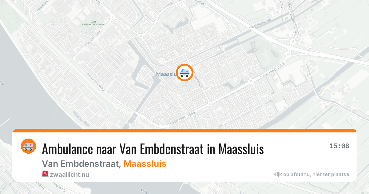 Ambulance naar Van Embdenstraat in Maassluis — 9 mei 2026