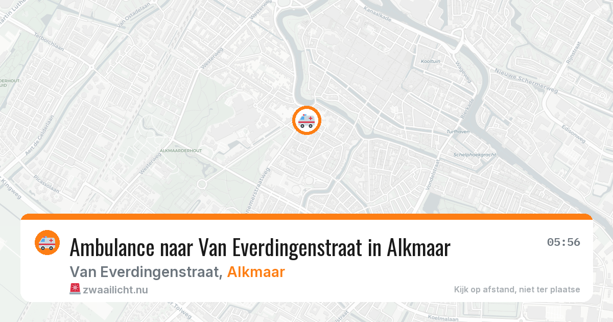 Ambulance naar Van Everdingenstraat in Alkmaar — 22 jul 2026