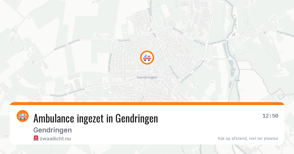 Ambulance ingezet in Gendringen — 8 jul 2026