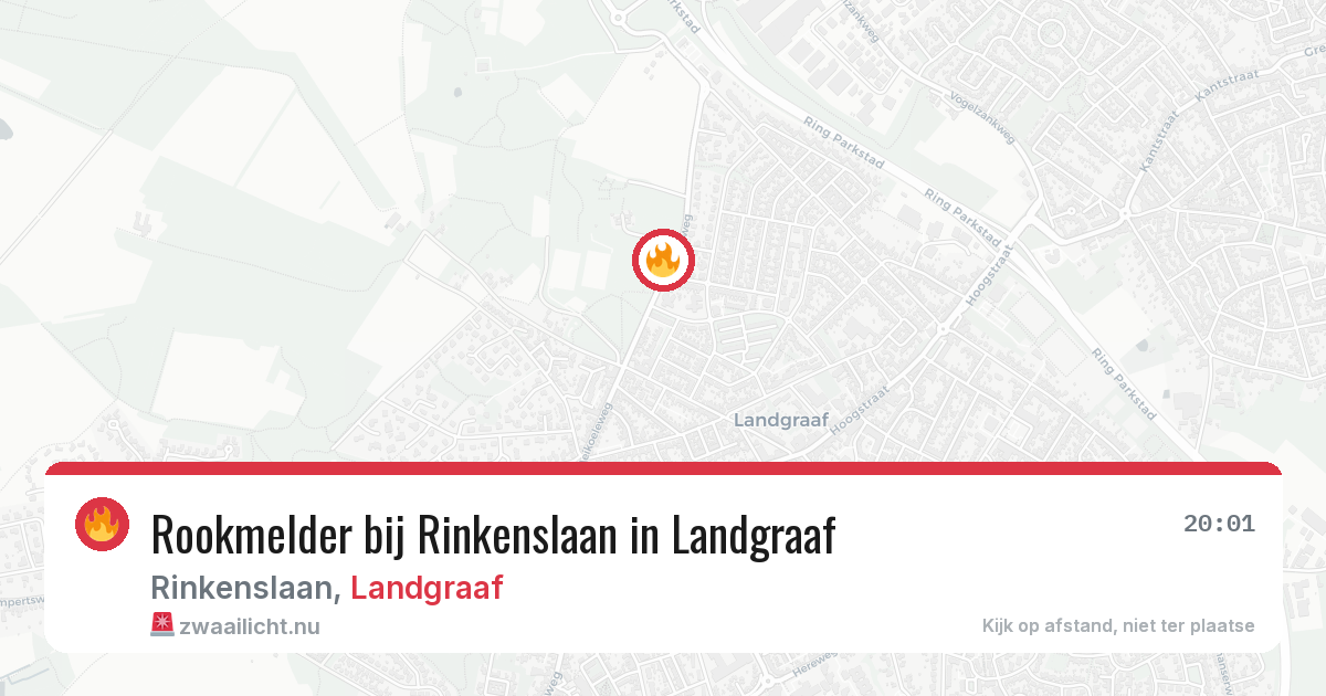 Rookmelder bij Rinkenslaan in Landgraaf — 10 mei 2026