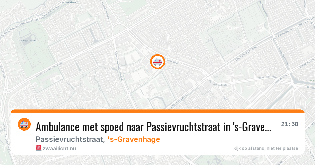 Ambulance met spoed naar Passievruchtstraat in 's-Gravenhage — 19 jul 2026