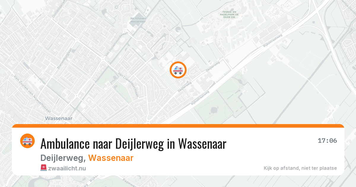 Ambulance naar Deijlerweg in Wassenaar — 15 jul 2026