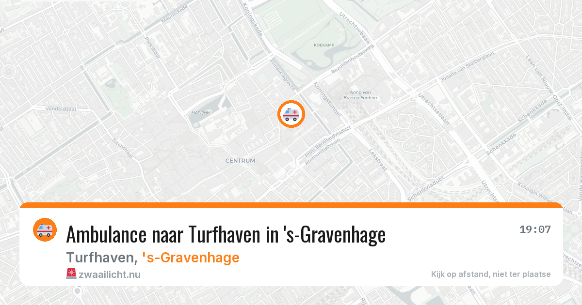 Ambulance naar Turfhaven in 's-Gravenhage — 10 jul 2026