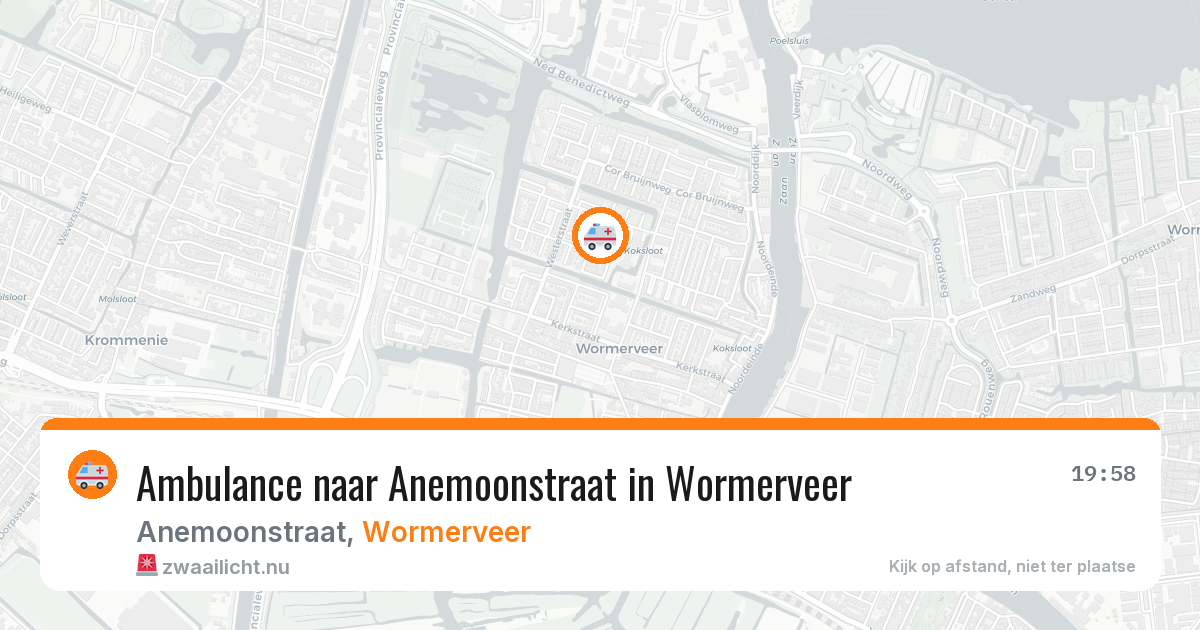 Ambulance naar Anemoonstraat in Wormerveer — 5 jun 2026