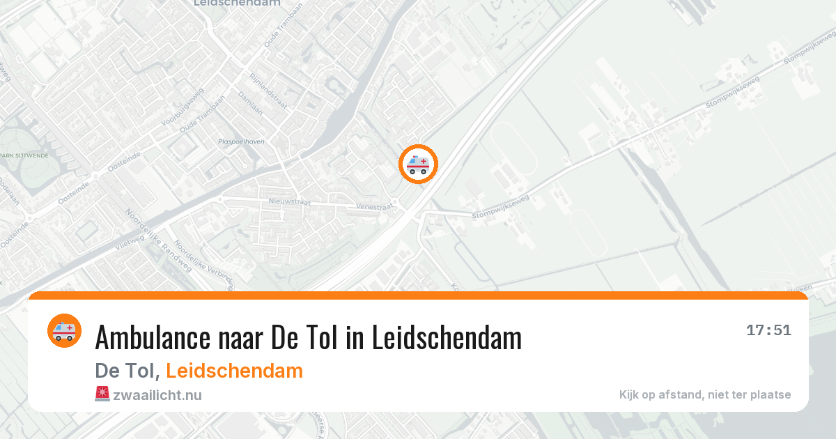Ambulance naar De Tol in Leidschendam — 16 jul 2026