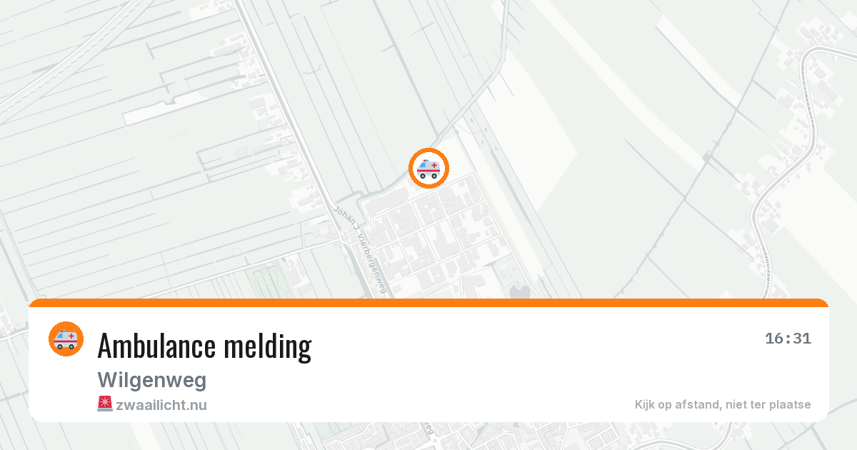 Ambulance melding — 20 jul 2026