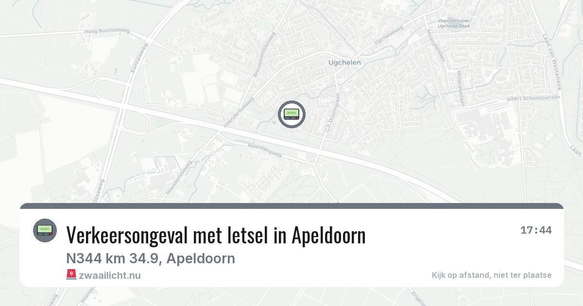 Verkeersongeval met letsel in Apeldoorn — 22 mei 2026