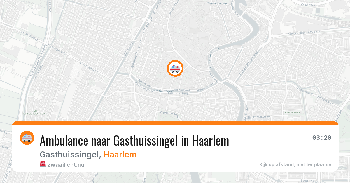 Ambulance naar Gasthuissingel in Haarlem — 21 jul 2026