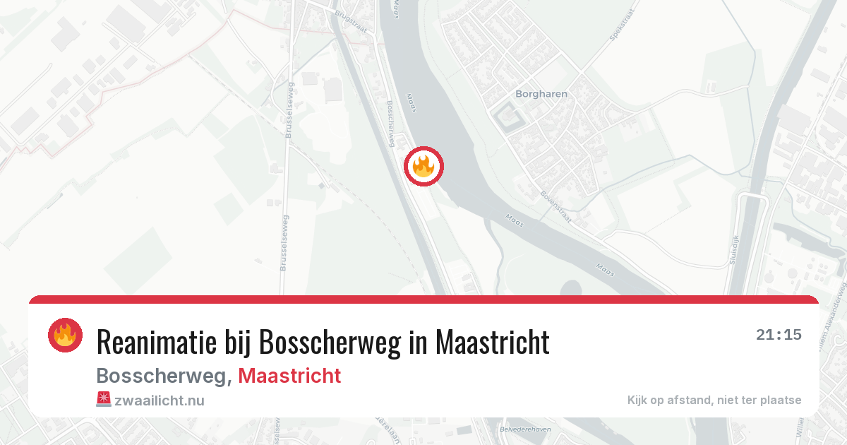 Reanimatie bij Bosscherweg in Maastricht — 22 mrt 2026
