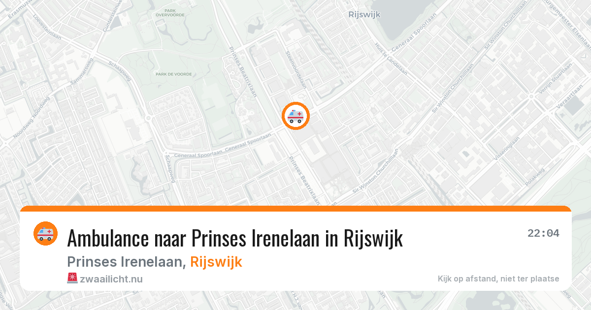 Ambulance naar Prinses Irenelaan in Rijswijk — 30 mei 2026