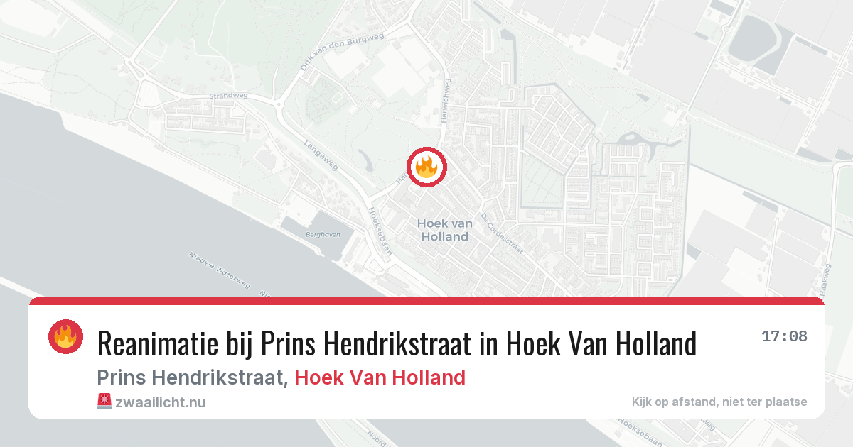 Reanimatie bij Prins Hendrikstraat in Hoek Van Holland — 26 mei 2026