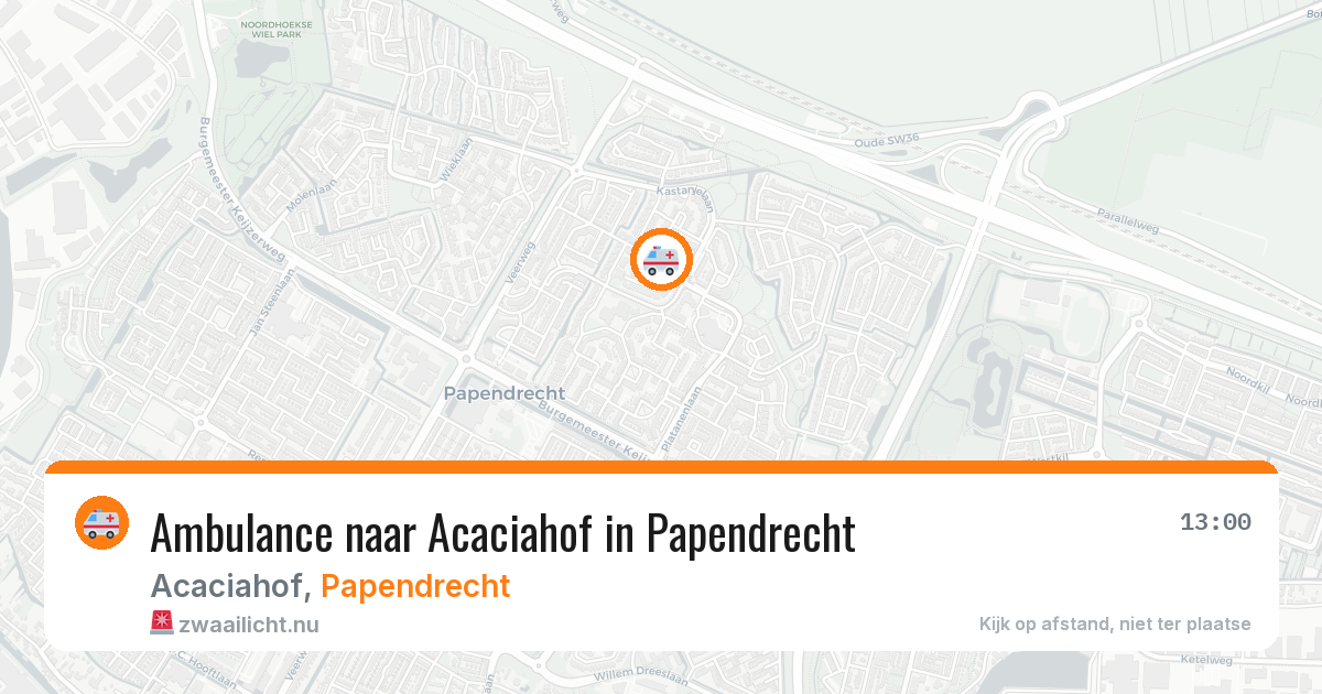 Ambulance naar Acaciahof in Papendrecht — 12 mrt 2026