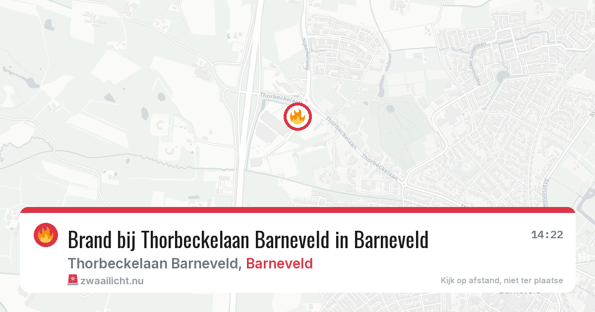 Brand bij Thorbeckelaan Barneveld in Barneveld — 25 mei 2026