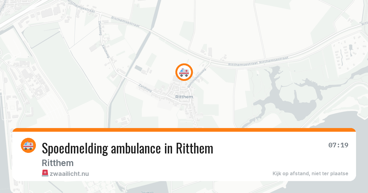 Spoedmelding ambulance in Ritthem — 5 mei 2026
