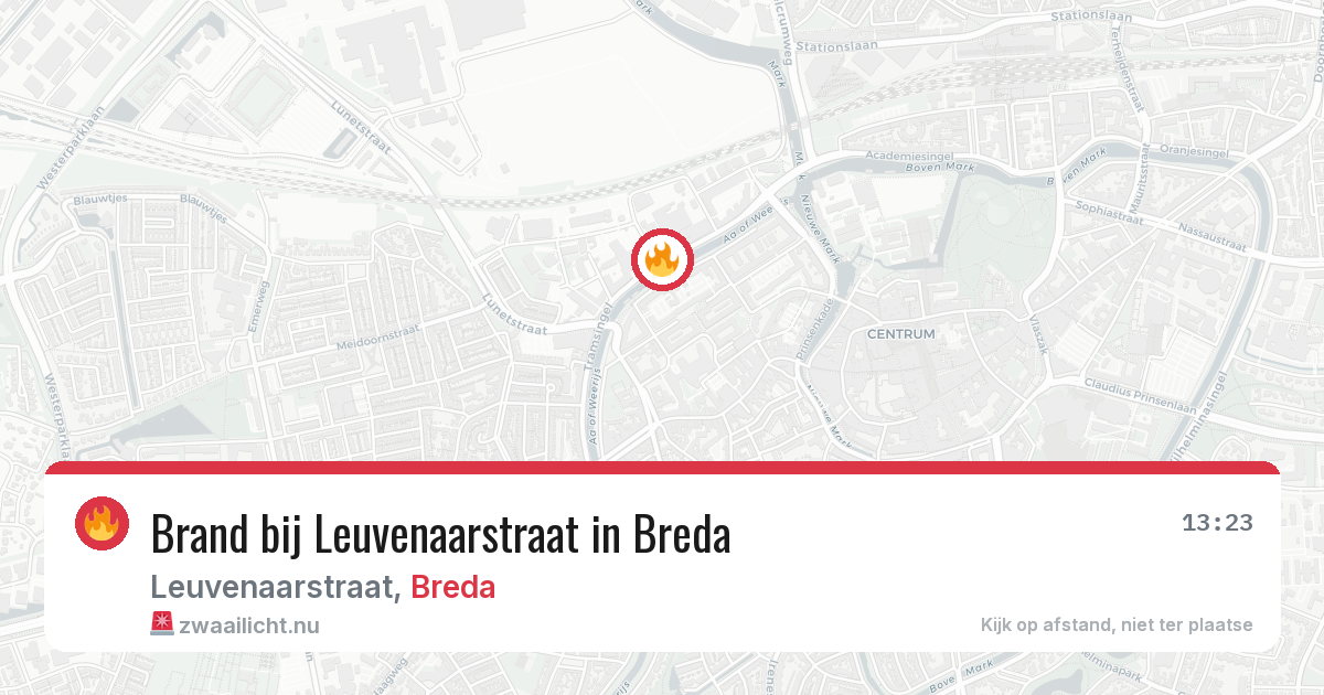 Brand bij Leuvenaarstraat in Breda — 5 mei 2026