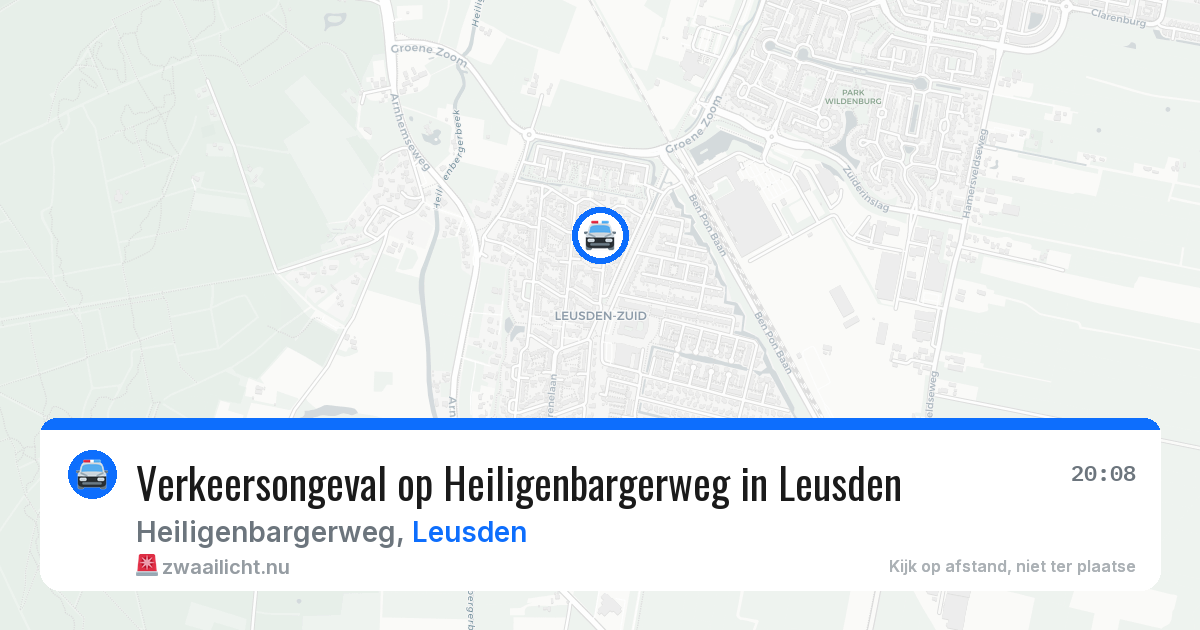 Verkeersongeval op Heiligenbargerweg in Leusden — 26 jan 2026