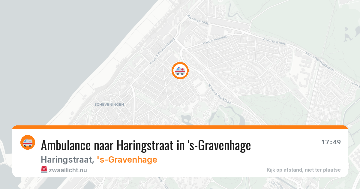 Ambulance naar Haringstraat in 's-Gravenhage — 20 jul 2026