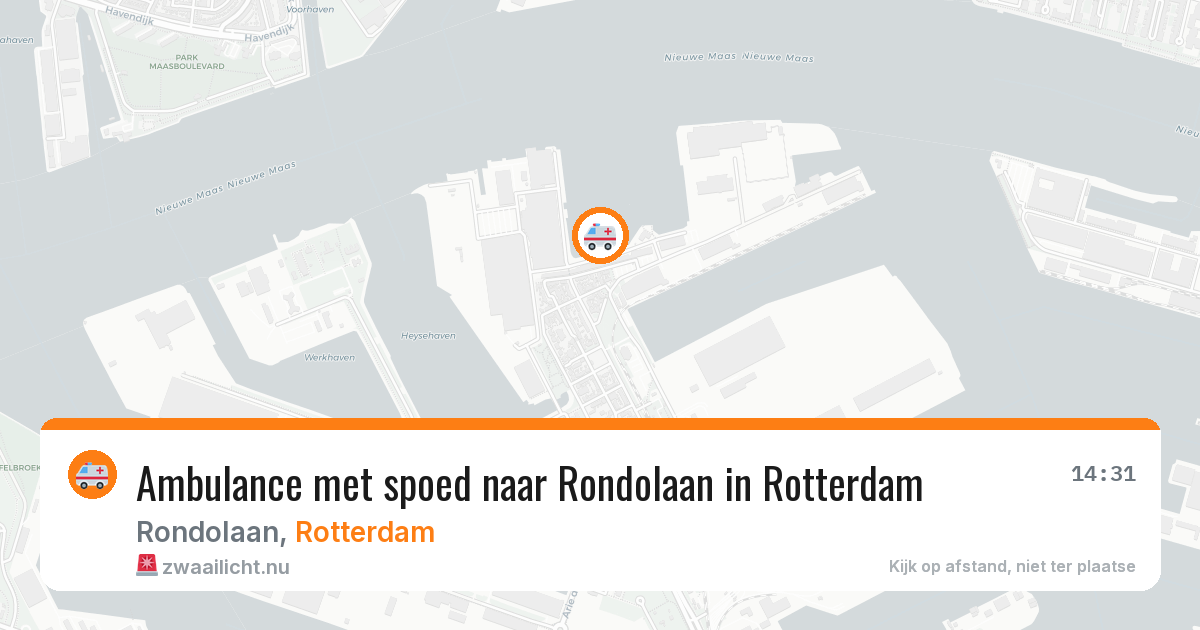 Ambulance met spoed naar Rondolaan in Rotterdam — 26 apr 2026