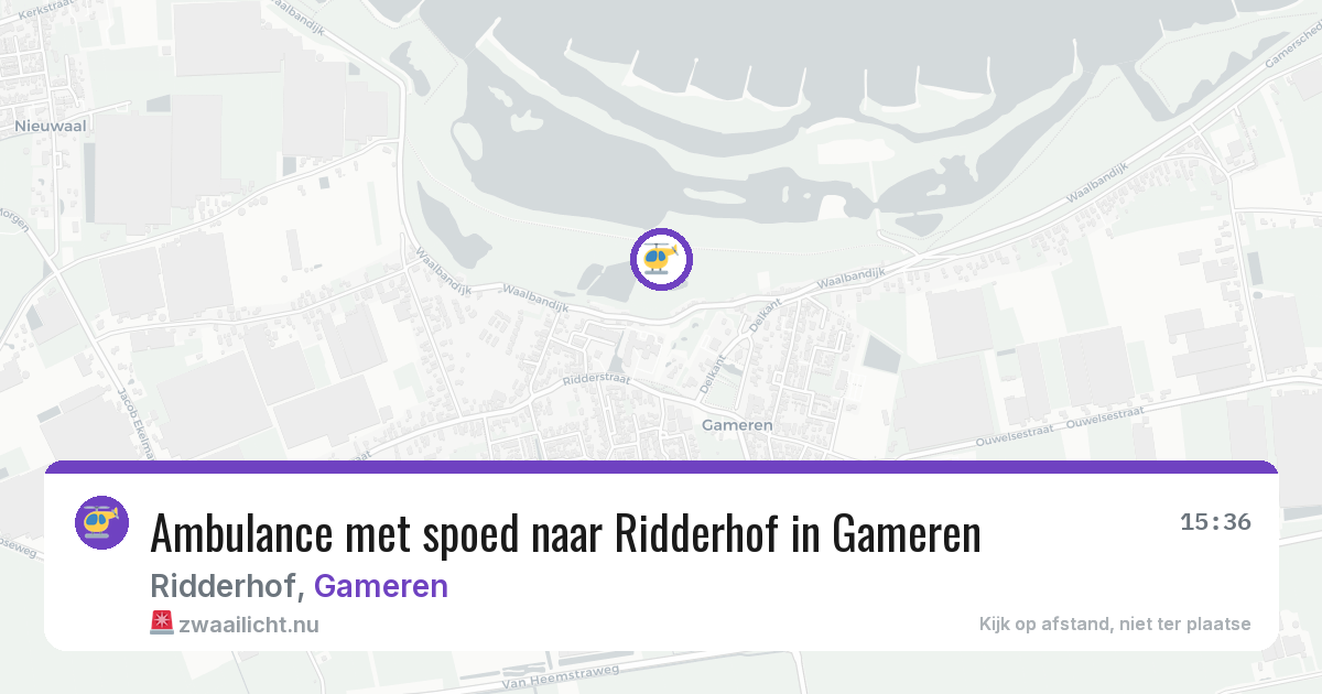 Ambulance met spoed naar Ridderhof in Gameren — 2 jul 2026