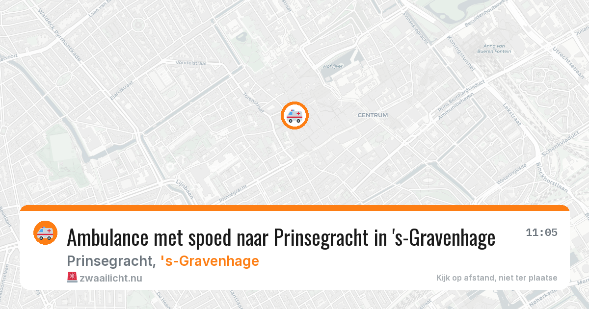 Ambulance met spoed naar Prinsegracht in 's-Gravenhage — 4 feb 2026