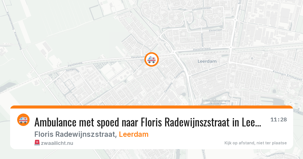 Ambulance met spoed naar Floris Radewijnszstraat in Leerdam — 9 feb 2026