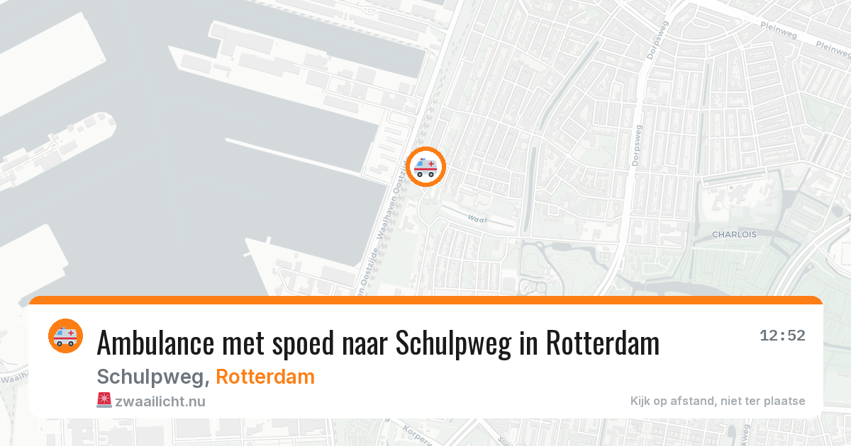 Ambulance met spoed naar Schulpweg in Rotterdam — 24 jul 2026