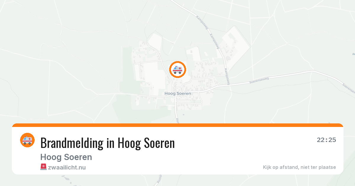 Brandmelding in Hoog Soeren — 15 mei 2026