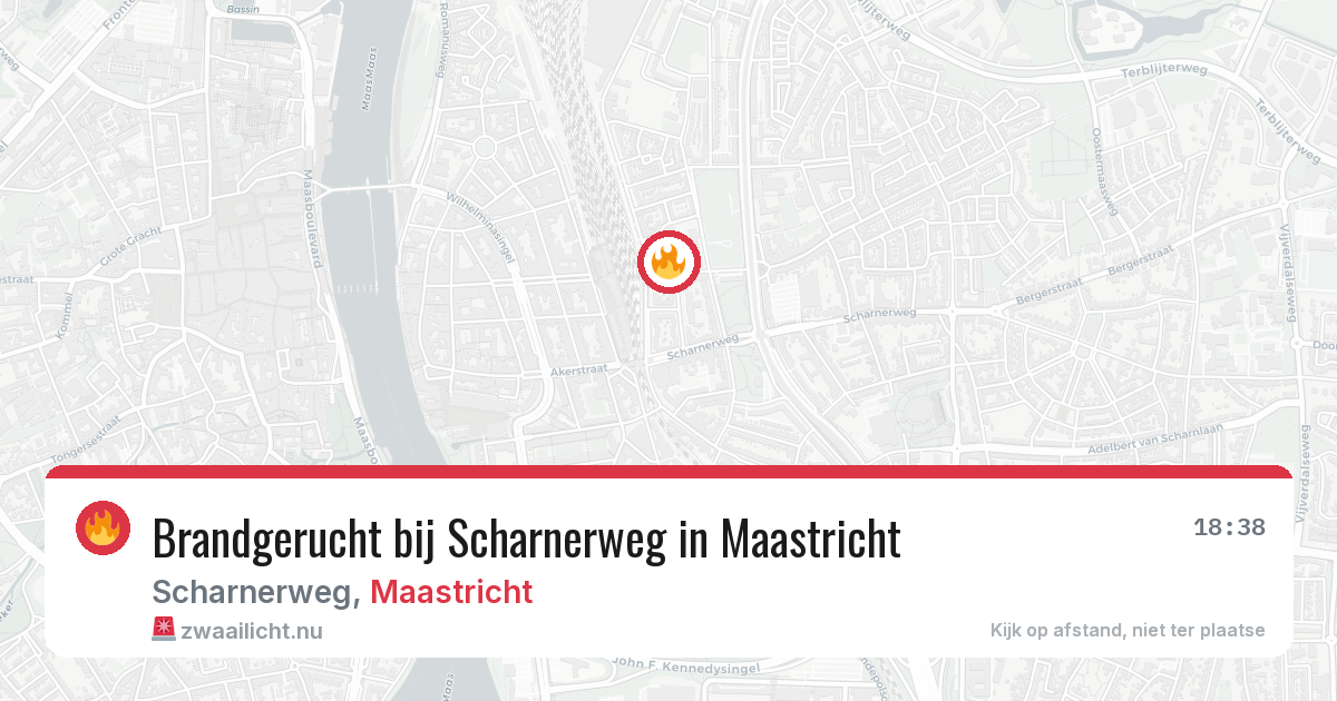 Brandgerucht bij Scharnerweg in Maastricht — 21 jul 2026
