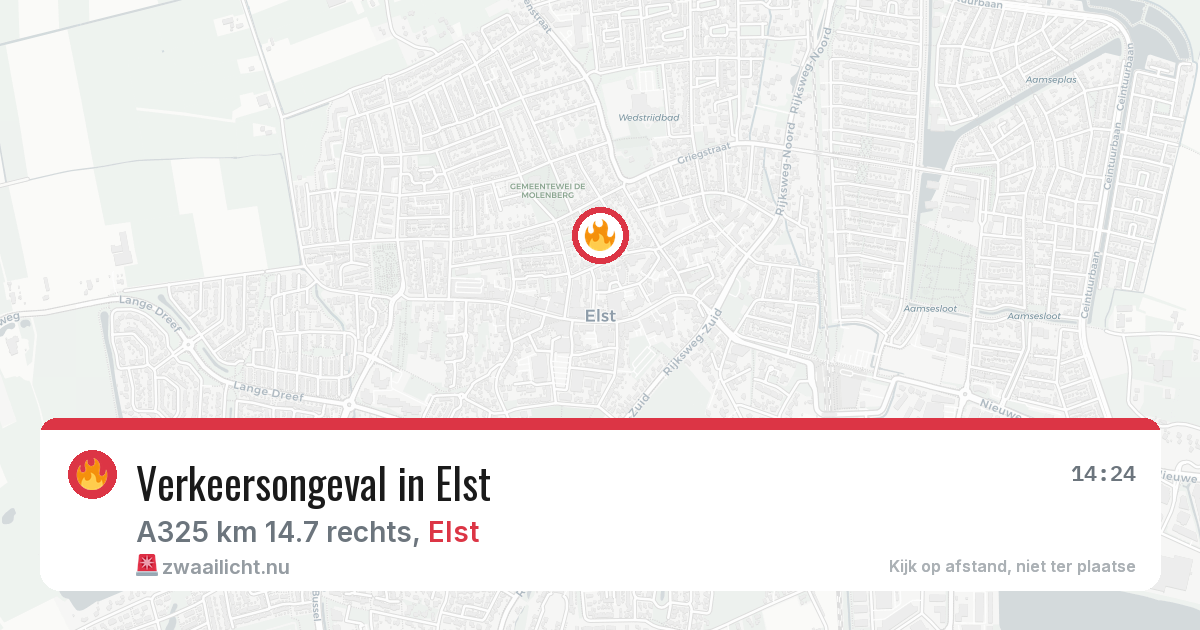 Verkeersongeval in Elst — 17 jul 2026