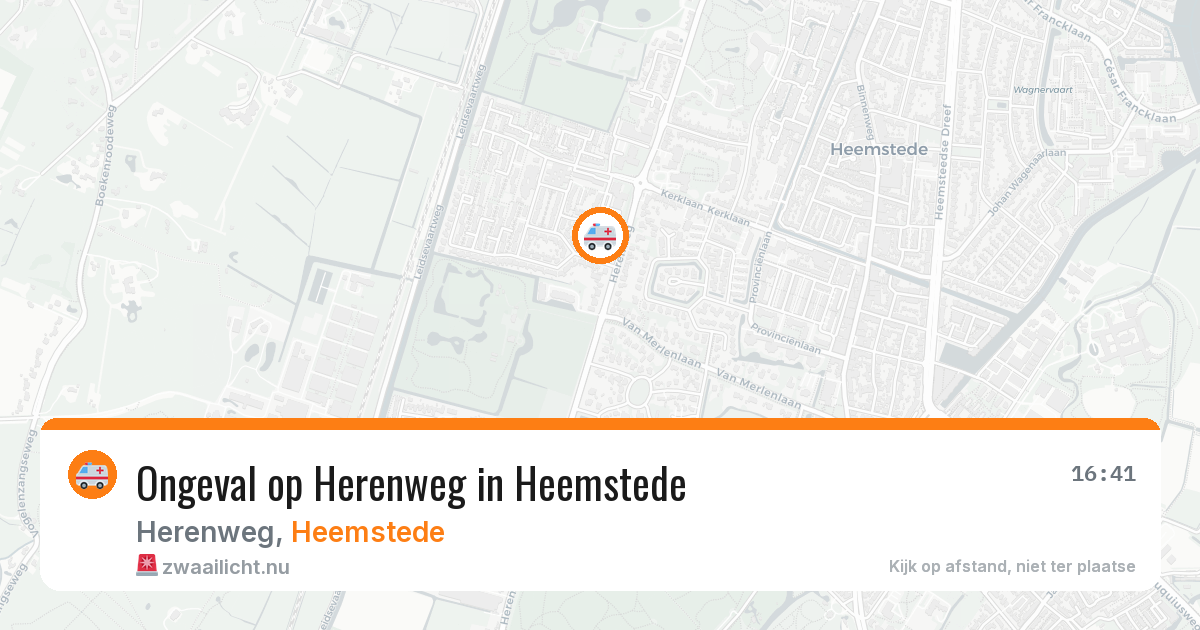Ongeval op Herenweg in Heemstede — 21 jan 2026