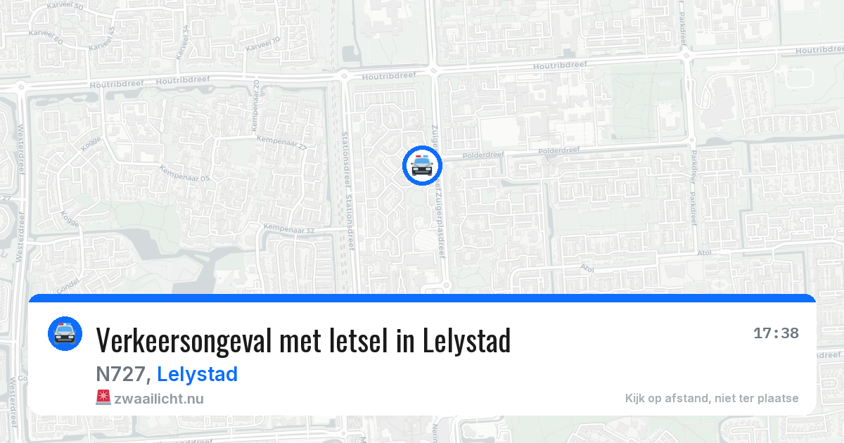 Verkeersongeval met letsel in Lelystad — 6 apr 2026