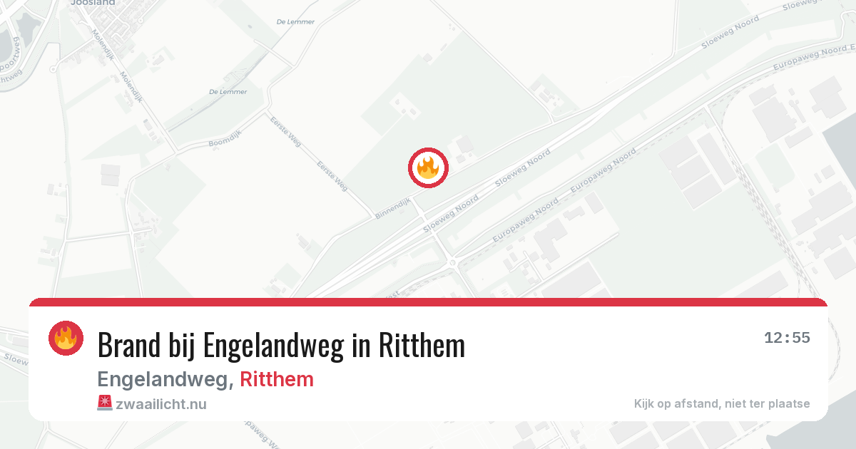 Brand bij Engelandweg in Ritthem — 11 jul 2026