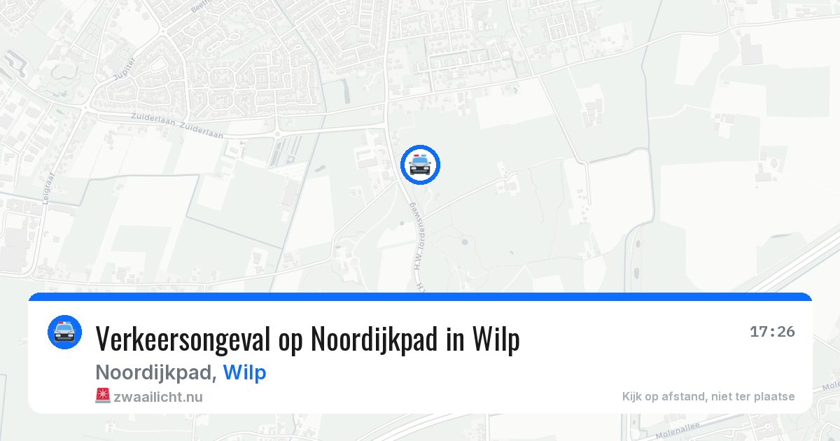 Verkeersongeval op Noordijkpad in Wilp — 4 apr 2026