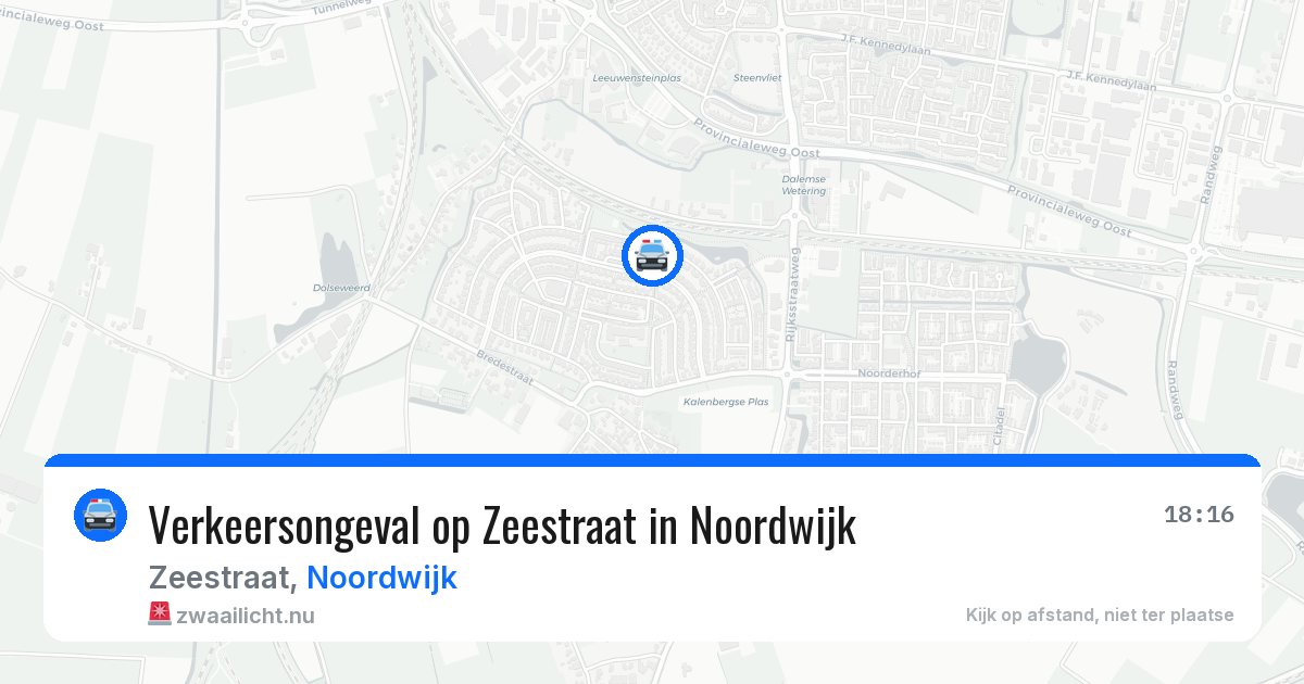 Verkeersongeval op Zeestraat in Noordwijk — 25 jan 2026